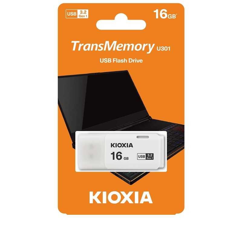 Kioxia TransMemory U301 16 GB USB 3.2 Gen 1 Flash Bellek